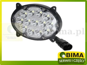 LAMPA ROBOCZA LED DO ZABUDOWY W MASKĘ PRZEDNIA HALOGEN JOHN DEERE 13 LED 32W ROZPROSZONA 3900 LM  