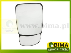 LUSTERKO DZIELONA MODUŁOWE BRITAX 440x230 CASE IH NEW HOLLAND STEYR Z REGULOWANĄ CZĘŚCIĄ DOLNĄ 48079738, 48079745, 48079744