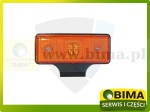 LAMPA OBRYSOWA 2 LED POMARAŃCZOWA 12-24V 0,2W