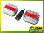 BEZPRZEWODOWE LAMPY TYLNE LED NA MAGNES DYNAMICZNY KIERUNKOWSKAZ 