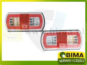 LAMPY TYLNE LED GLO-TRAC NA ŚRUBY 12-24V KOMPLET