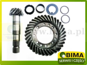 ZESTAW WAŁEK ATAKUJĄCY + KOŁO TALERZOWE + PODKŁADKI + NAKRĘTKI 10x35 RENAULT ARES 6000103329 066286 