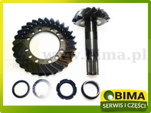 ZESTAW WAŁEK ATAKUJĄCY + KOŁO TALERZOWE + PODKŁADKI + NAKRĘTKI 15x29 RENAULT CLAAS DEUTZ  CASE 6000165617 1967004C1 0.900.0672. 065617 41965617