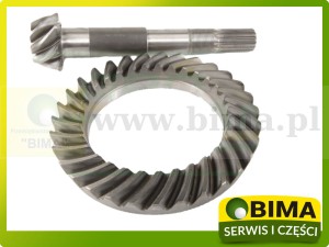 WAŁEK ATAKUJĄCY + KOŁO TALERZOWE 8X31 MASSEY FERGUSON LANDINI 1423658M92, 3302419M91, 3761634M91