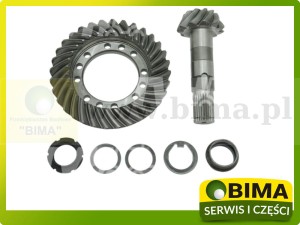 WAŁEK ATAKUJĄCY + KOŁO TALERZOWE 11x32 RENAULT CLAAS NECTIS MASSEY FERGUSON 3625 3640 JOHN DEERE CASE NEW HOLLAND 066399, 6000166399, B510217, ER066399, ER66399, VA066399, VA66399