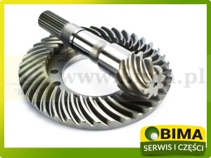 WAŁEK ATAKUJĄCY + KOŁO TALERZOWE 8X38 DO MASSEY FERGUSON  3764591M91 MF 8150, 8160 3670, 3690