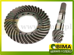 WAŁEK ATAKUJĄCY + KOŁO TALERZOWE 8X38  MASSEY FERGUSON  3764457M91 MF 8150, 8160 3670, 3690  