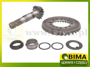 WAŁEK ATAKUJĄCY + KOŁO TALERZOWE 12x32 ORYGINAŁ CARRARO DEUTZ NEW HOLLAND KUBOTA  65472, 83952516, W23CAR-65472, 85807988, 0.900.0667.0, 06572, N13500, 90006670, W23CAR65472