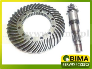 WAŁEK ATAKUJĄCY + KOŁO TALERZOWE 8X41 TYLNY MOST Case IH  STEYR 155700320087, 155700320144