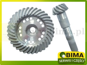 WAŁEK ATAKUJĄCY + KOŁO TALERZOWE 12X35  CASE 1997719C1, 81365C1, AL66765, MC1997719C1