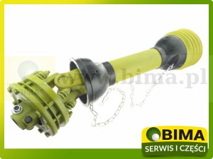 WAŁ PRZEGUBOWY PRZEKAŹNIKA MOCY 890 NM  1 3/8" - 1 3/4" ZE SPRZĘGŁEM BRONA AKTYWNA AMAZONE,KVERNELAND,LELY,MASCHIO,LEMKEN 