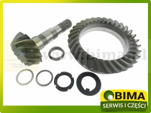 WAŁEK ATAKUJĄCY + KOŁO TALERZOWE 13x32 ORYGINAŁ  CARRARO 68467, 068467, VALTRA RENAULT CLAAS ARES ARION SAME DEUTZ 6269952M91, 0011327480,   090072977,  0.900.7297.7 