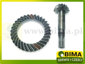 WAŁEK ATAKUJĄCY + KOŁO TALERZOWE 12X32 John Deere RE275344, 725.04.500.04, RE275344, 7250450004