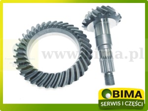 WAŁEK ATAKUJĄCY + KOŁO TALERZOWE 17x35 John Deere AL32870, 4460285317, 4460385053, 4460385051