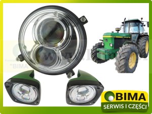 LAMPA PRZEDNIA LED ŚWIATAŁO MIJANIA DROGOWE JOHN DEERE   2140, 3040, 3140, 3640, 4640, 4840, 3650