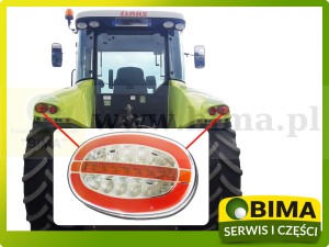 LAMPA ZESPOLONA TYLNA LED DYNAMICZNY KIERUNKOWSKAZ CLAAS ARION AXION AXOS 0011053930, 0011053920