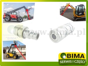 ZESTAW SZYBKOZŁĄCZY  SUCHOODCINAJĄCYCH FLAT FACE JCB MANITOU CAT BOBCAT FLATFACE
