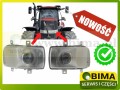 KOMPLET LAMP PRZEDNICH LEWA + PRAWA LED MONTOWANA W MASKĘ NAROŻNA REFLEKTOR CASE FARMALL JXM LUXXUM MAGNUM MAXXUM MX PUMA CVT CVX STAGE TIER QUADTRAC STEIGER QUANTUM