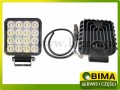 Lampa robocza z wtyczką Deutsch 2 pin DT Moc (W): 64 Liczba LED: 64 OSRAM Jasność - Strumień światła: (Lm): 5120 Światło rozproszone