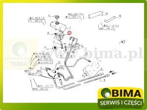 PRZEWÓD HAMULCOWY ORYGINAŁ RENAULT CLAAS 7700690178 