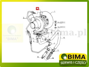 ZŁĄCZKA PRZEWODU TURBINY ORYGINAŁ RENAULT CLAAS 6005013319
