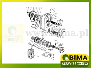 WAŁEK SKRZYNI BIEGÓW MASSEY FERGUSON 1809151M93