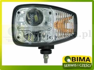 LAMPA PRZEDNIA LED LEWA 82W Z KIERUNKOWSKAZEM DO JCB CAT MANITOU  VOLVO TEREX FARESIN SCANIA PAUS MAN MAFI AEBI  KOPARKO-ŁADOWARKI ŁADOWARKI TELESKOPOWE CIĄGNIKI TERMINALOWE  PORTOWE