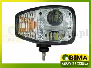 LAMPA PRZEDNIA LED PRAWA 82W Z KIERUNKOWSKAZEM DO JCB CAT MANITOU  VOLVO TEREX FARESIN SCANIA PAUS MAN MAFI AEBI  KOPARKO-ŁADOWARKI ŁADOWARKI TELESKOPOWE CIĄGNIKI TERMINALOWE  PORTOWE (1)
