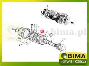 PIERŚCIEŃ SYNCHRONIZATORA ORYGINAŁ RENAULT CLAAS 6005021957