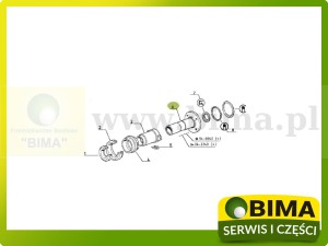 PIASTA PROWADZĄCA ŁOŻYSKA SPRZĘGŁA ORYGINAŁ RENUALT CLAAS 7700045073