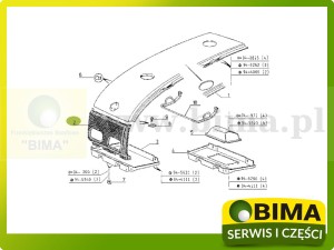KRATKA GRILL OSŁONA MASKI ORYGINAŁ RENAULT CLAAS 7700030027