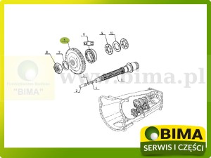 KOŁO ZĘBATE SKRZYNI BIEGÓW ORYGINAŁ RENAULT CLAAS 6005022515