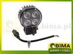 Lampa robocza LED 3,2″ HOXSO Black okrągła 2600 lm 10–32V (rozproszona) OSRAM IP67 ECE R10