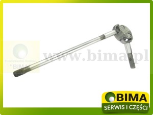 KOMPLETNA PÓŁOŚ LEWA PRZEDNIEGO NAPĘDU MASSEY FERGUSON 3764127M91 4245, 4255, 4260, 4265, 4270, 4345, 4355, 4360, 4365, 4370