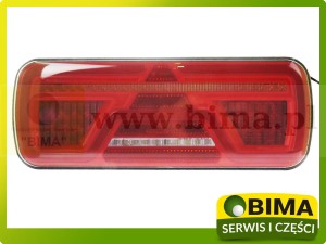 LAMPA TYLNA ZESPOLONA LED LEWA 5 FUNKCJI Z DYNAMICZNYM KIERUNKOWSKAZEM DUŻA LEWATA PRZYCZEPA