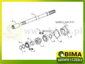 ŁOŻYSKO WAŁKA SKRZYNI BIEGÓW ORYGINAŁ RENAULT CLAAS 7700005520