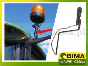 WSPORNIK PODPORA LAMPY OSTRZEGAWCZEJ UCHWYT MOCOWANIE KOGUTA JOHN DEERE