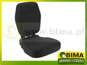 SIEDZENIE FOTEL PASAŻERA JOHN DEERE PROBOSS KOLOR CZARNY