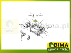 ZAŚLEPKA SILNIKA ORYGINAŁ RENAULT CLAAS 6005000559