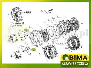 TULEJKA ŁAPKI DOCISKU SPRZĘGŁA ORYGINAŁ RENAULT CLAAS 7701019277