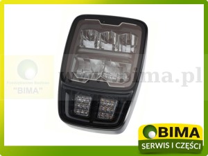 REFLEKTOR LED PROSTOKĄTNY PODGRZEWANY DROGOWE MIJANIA LEWA PRAWA