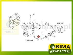 GNIAZDO PODSTAWA ZAWORU HYDRAULICZNEGO ORYGINAŁ RENAULT CLAAS 6005029856