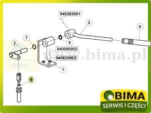 LINKA BLOKADY ZACZEPU ORYGINAŁ RENAULT CLAAS 7700053548