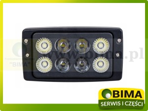 LAMPA ROBOCZA W DACH 8LED 30W ROZPROSZONA SKUPIONA FENDT MASSEY FERGUSON CASE IH DEUTZ-FAHR FORD NEW HOLLAND SAME 