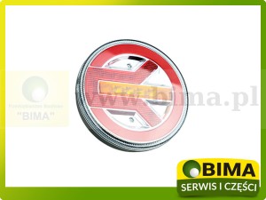 LAMPA TYLNA ZESPOLONA LEWA LED OKRĄGŁA
