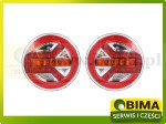LAMPY ZESPOLONE TYLNE LED OKRĄGŁE 12-24V ZESTAW