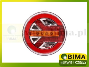 LAMPA TYLNA ZESPOLONA PRAWA LED OKRĄGŁA