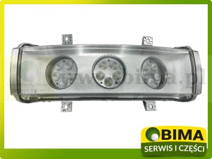 LAMPA PRZEDNIA ŚRODKOWA W MASKĘ CASE IH OBUDOWA + 3 LAMPY ROBOCZE LED 87308991, 87455686, 47411219