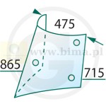 SZYBA BOCZNA PRAWA RENAULT,CLAAS ARES,ARION,ATLES