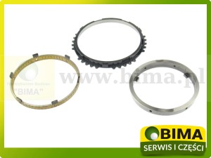 ZESTAW PIERŚCIENI SYNCHRONIZATORA REWERSU,ŻÓŁW-ZAJĄC MASSEY FERGUSON
